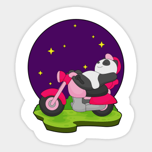 Panda Motorcycle Sticker